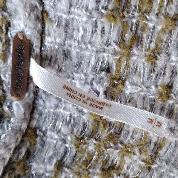 Free People Sylver Gray Knit Cardigan M - Picture 8 of 10